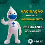 VACINAÇÃO CONTRA A COVID 19 INICIARÁ NOVA ETAPA PARA ADULTOS COM IDADE ENTRE 35 A 36 ANOS, MEDIANTE A SENHA E DOSES DISPONÍVEIS