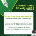 CONFIRA O CRONOGRAMA DE VACINAÇÃO CONTRA A COVID 19 EM JABORANDI